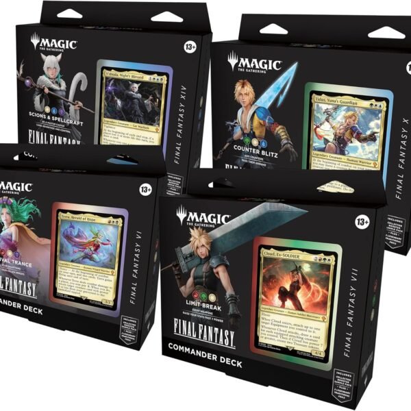 Magic: The Gathering - Final Fantasy Commander Deck Bundle - Includes All 4 Decks