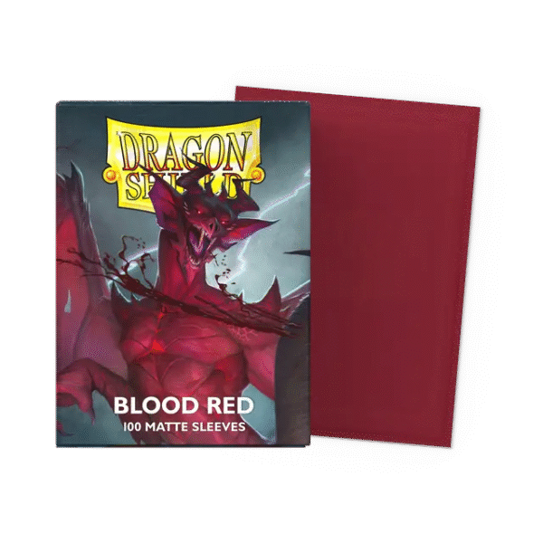 Dragon Shield - Standard Size Sleeves - Matte Blood Red