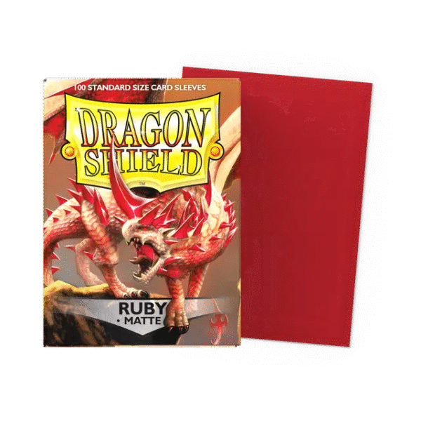 Dragon Shield - Standard Size Sleeves - Matte Ruby