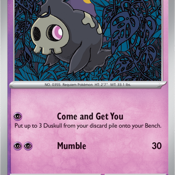 Scarlet & Violet Prismatic Evolutions 035/131 Duskull Poke Ball Reverse Holo
