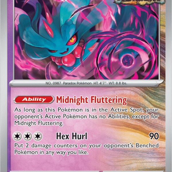 Scarlet & Violet Prismatic Evolutions 043/131 Flutter Mane Poke Ball Reverse Holo