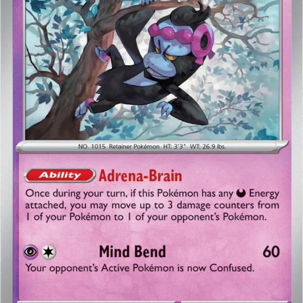 Scarlet & Violet Prismatic Evolutions 044/131 Munkidori Reverse Holo