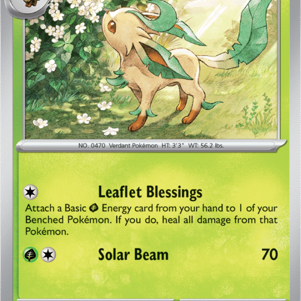 Scarlet & Violet Prismatic Evolutions 005/131 Leafeon Reverse Holo