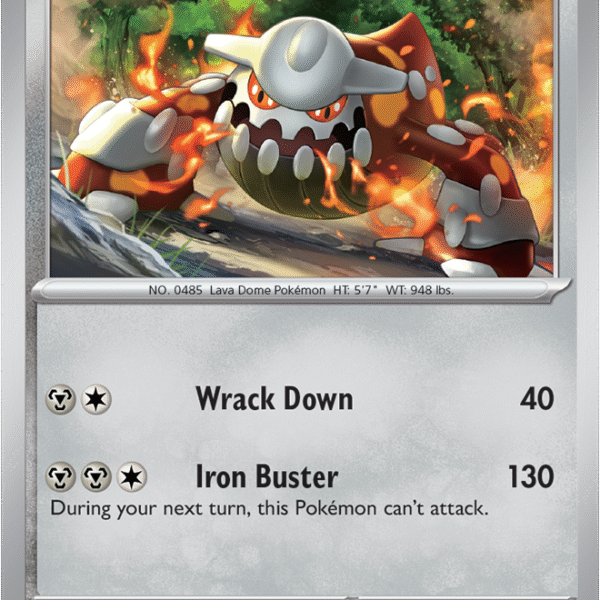 Scarlet & Violet Prismatic Evolutions 068/131 Heatran Reverse Holo