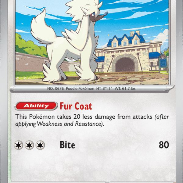 Scarlet & Violet Prismatic Evolutions 088/131 Furfrou Poke Ball Reverse Holo